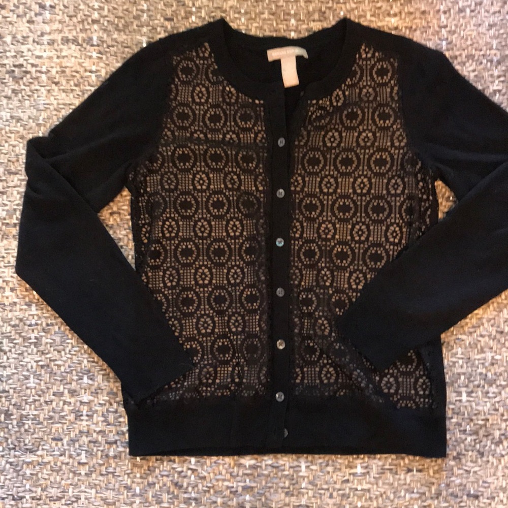 Banana Republic Black Lace Cardigan